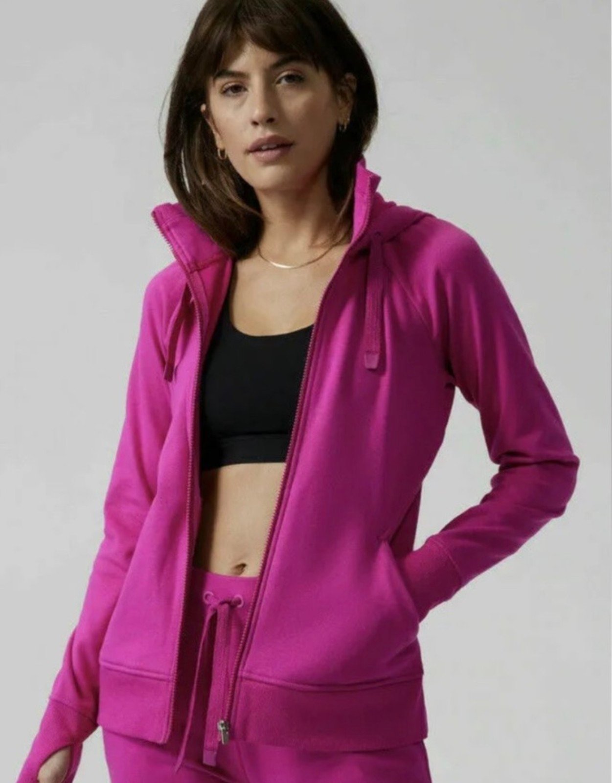 Athleta Fuchsia Pink Triumph Hoodie