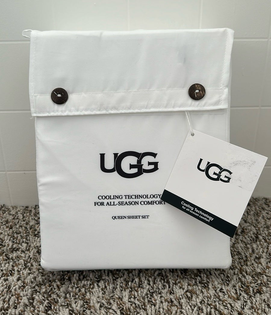 UGG Queen Sheet Set Cooling Technology For Comfort NEW