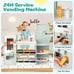 Kids Grocery Store Playset with Vending Machine Checkout Counter Coffee Maker