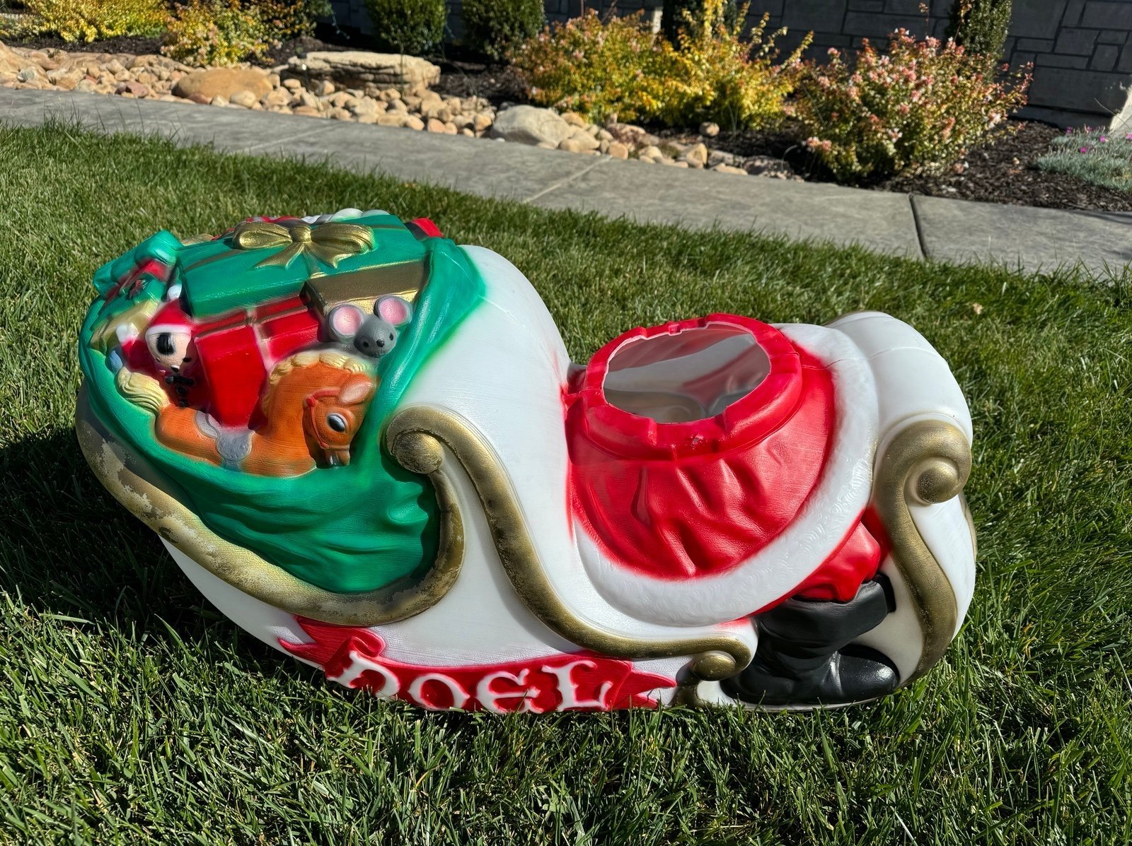 Empire General Foam Santa Sleigh Blow Mold Refurbished-Christmas Vacation