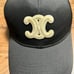 Black Embroidered Logo Cap