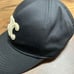 Black Embroidered Logo Cap