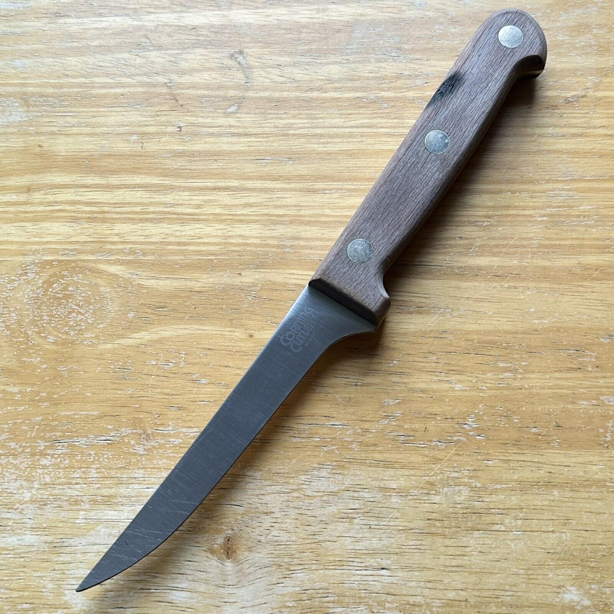 NICE Vintage CORNING CUTLERY 5”Blade Stainless Steel Full Tang USA Boning Knife