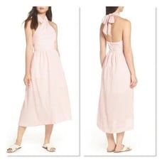 J. Crew Sarong Seersucker Striped Midi Dress size 2