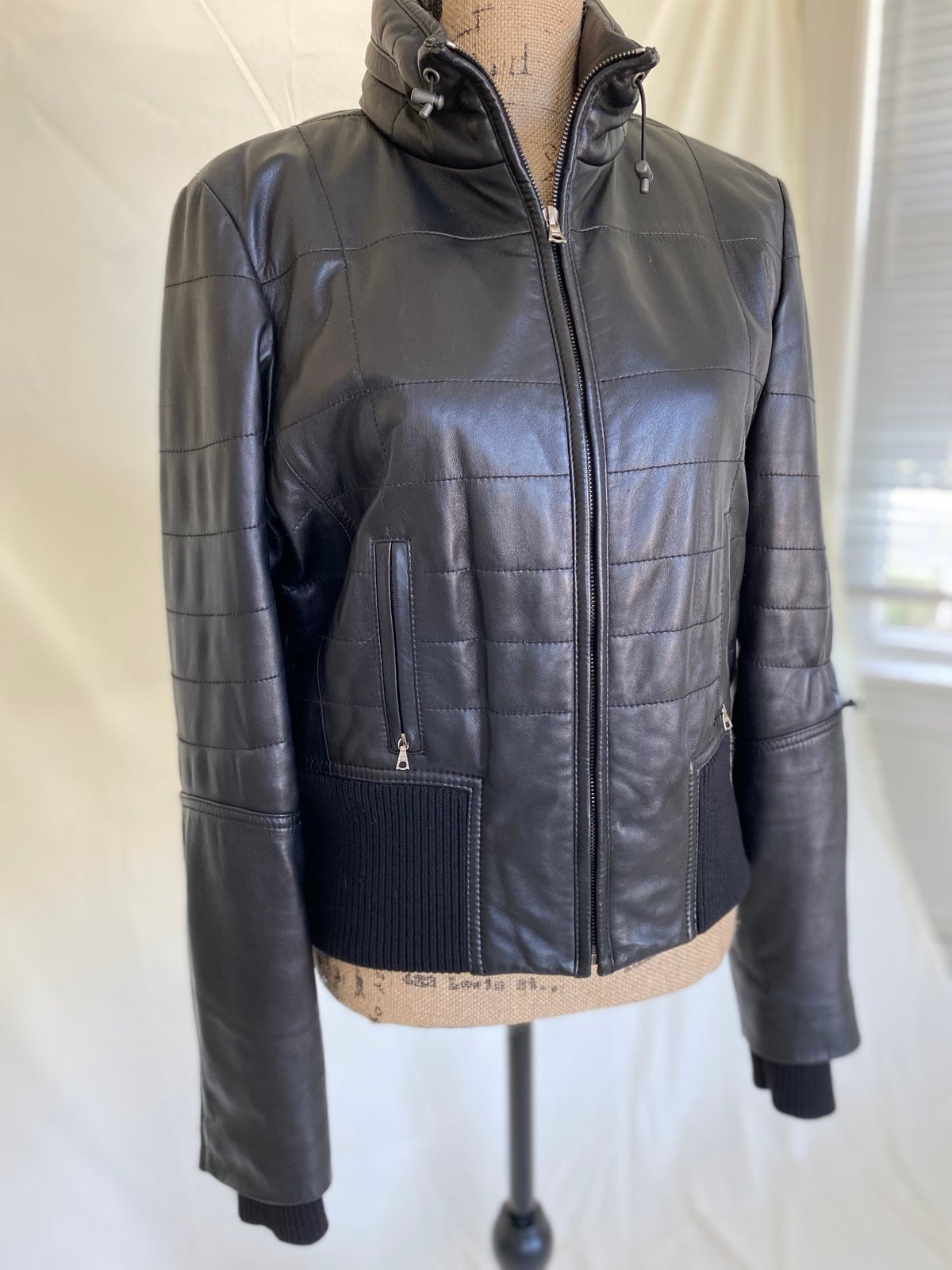 Buttery Soft Elie Tahari Vintage Genuine Leather Jacket