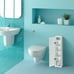 Toilet Tissue Storage Tower Bathroom Storage Floor Cabinet