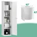 Toilet Tissue Storage Tower Bathroom Storage Floor Cabinet