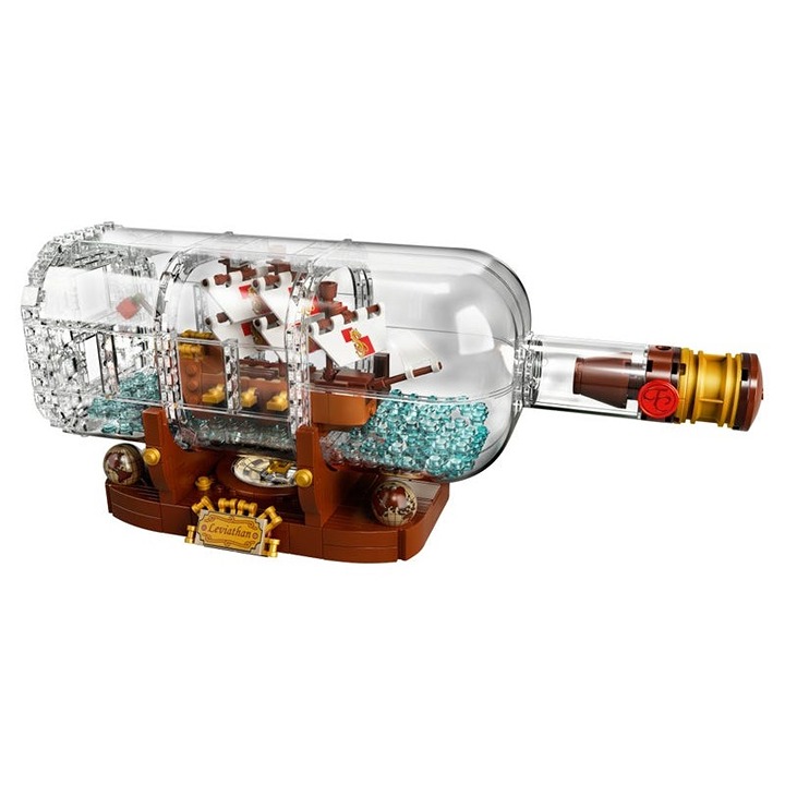 LEGO Ideas Ship in a Bottle 92177 Expert Building Kit Snap Together Model Ship