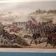 Painting called the battle of Olustee,Fl