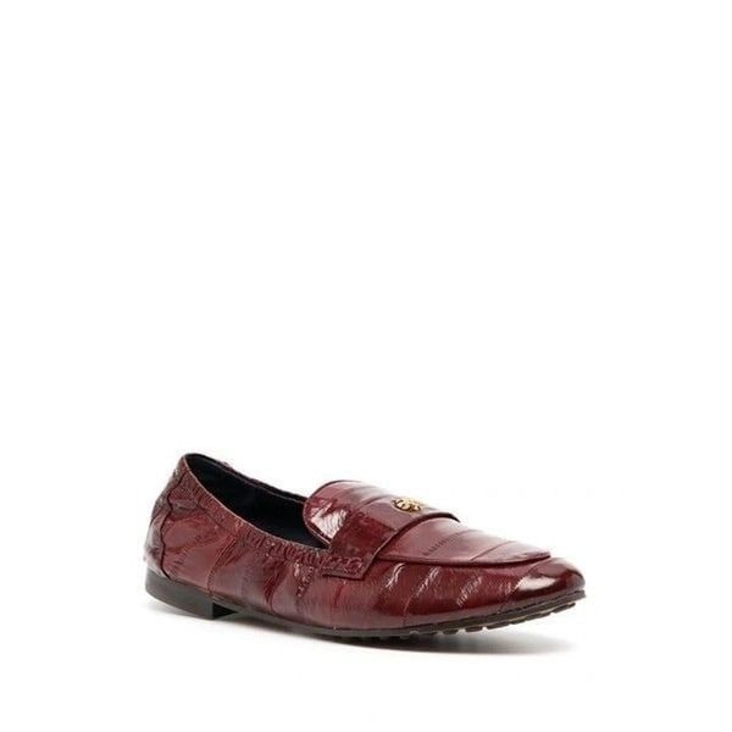 Tory Burch Ballet 20mm Loafers Rot Womens Size 5.5