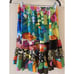Jams World Hawaiian Skirt Womens Small Day Glow Made USA Tiered Ruffle Tropical