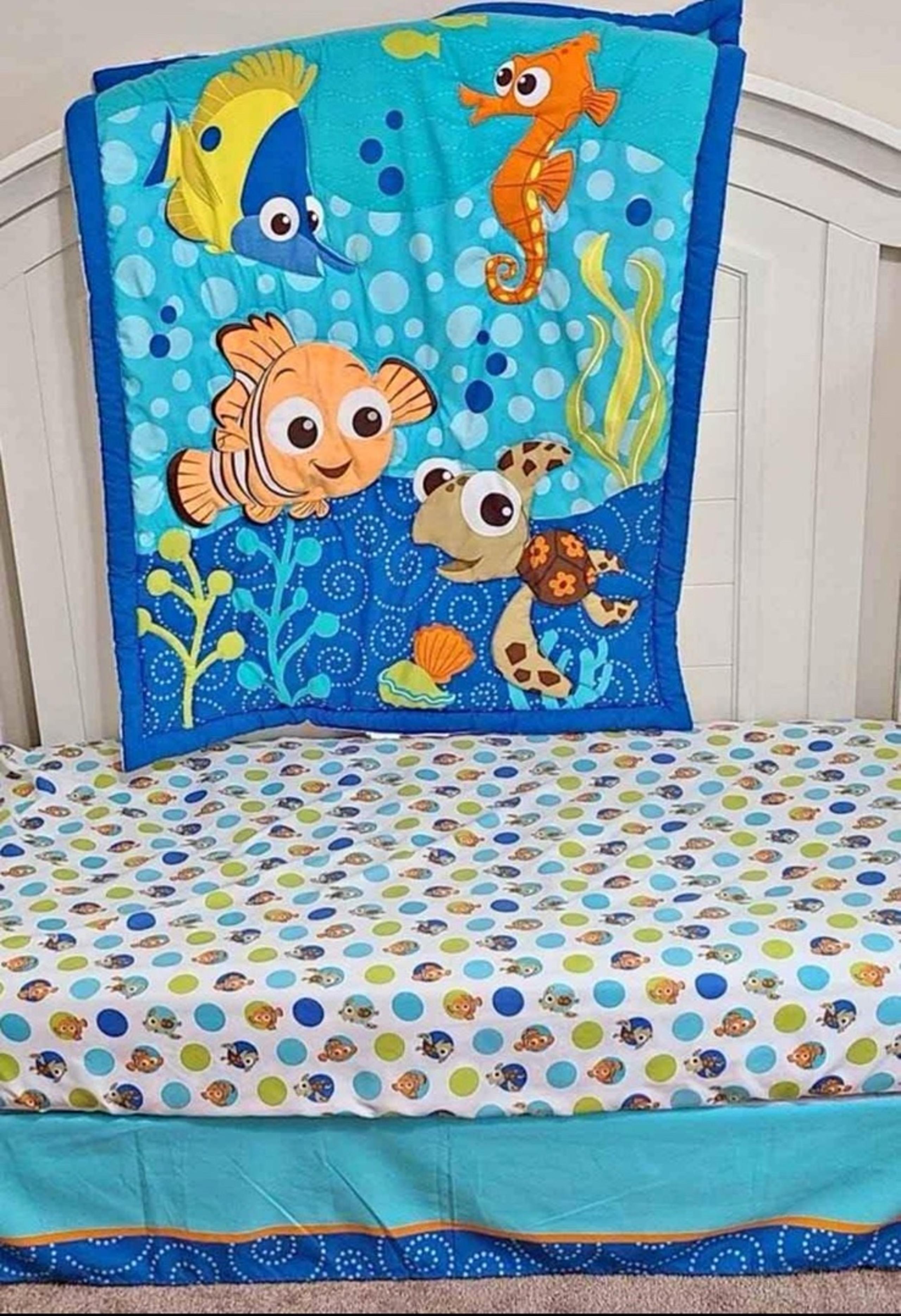 Disney Finding Nemo Baby Crib Set Vintage Rare
