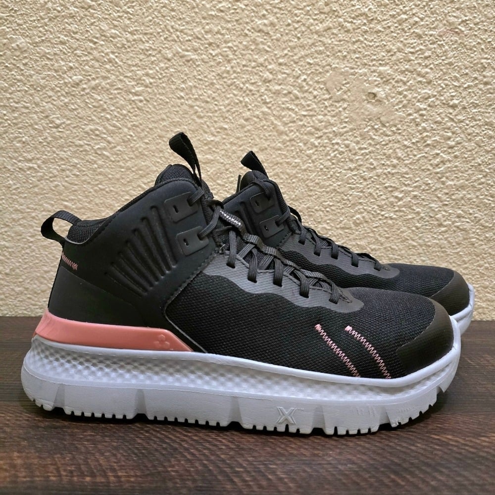 Timberland PRO Women's Setra CT Athletic Work Boot Black Rose Comp Toe Size 8.5
