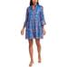 Jude Connally Women’s Large Faith Bamboo Lattice Periwinkle Shift Dress NWOT