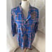 Jude Connally Women’s Large Faith Bamboo Lattice Periwinkle Shift Dress NWOT