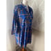Jude Connally Women’s Large Faith Bamboo Lattice Periwinkle Shift Dress NWOT