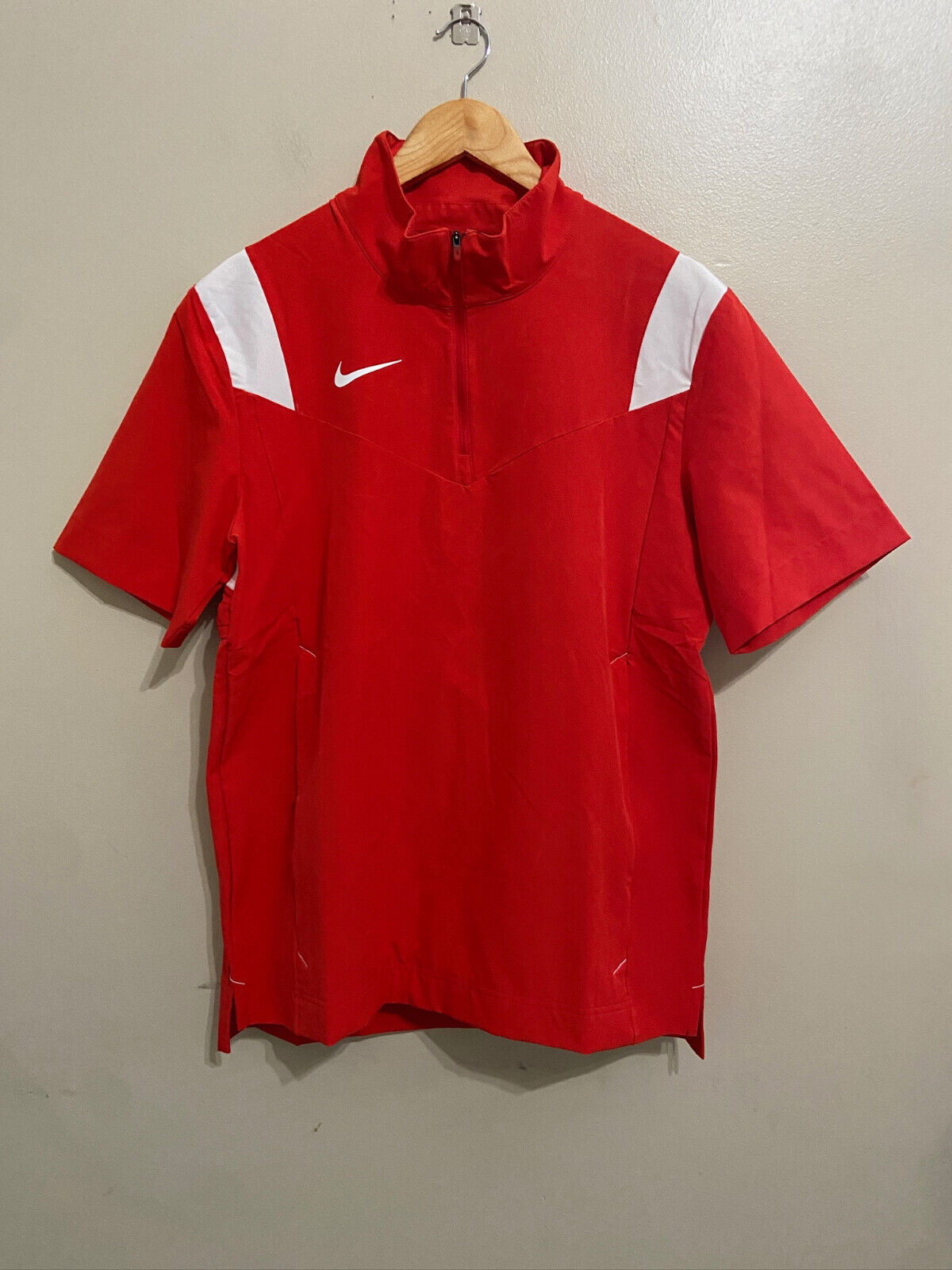 Nike Football Coach Performance Sideline Jacket Red White DJ5113-657 Men M