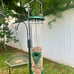 Gray Bunny Metal Bird Feeders for Outdoors Hanging, 6-Port Metal Bird Feeder Tub
