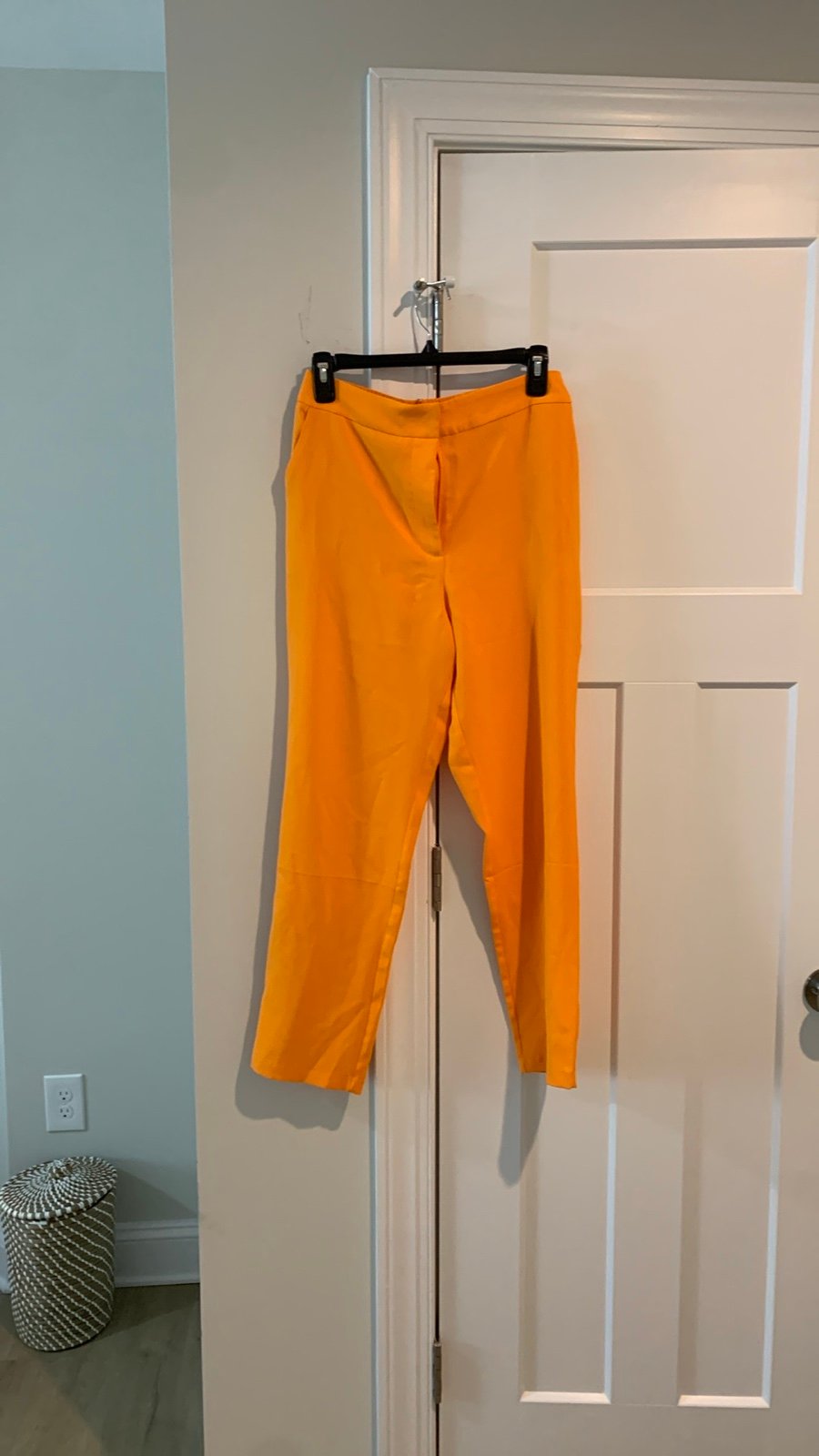 Orange ankle pants