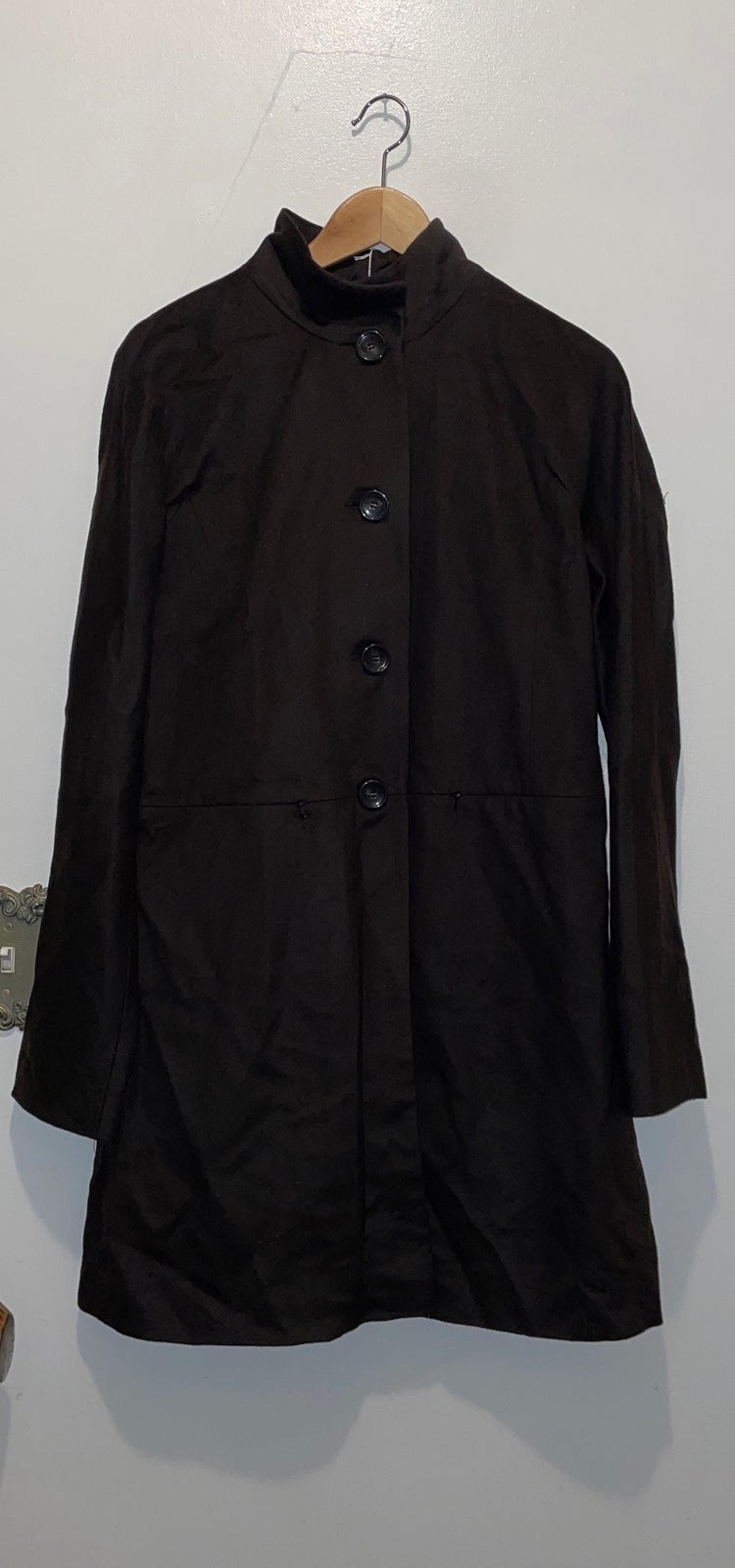 NWT Sample Adrienne Vittadini Brown Trench Coat Women Size 8 Medium