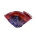 Jones Glassworks Large Decorative Wave Glass Bowl Hand Blown Glass Signed 2004