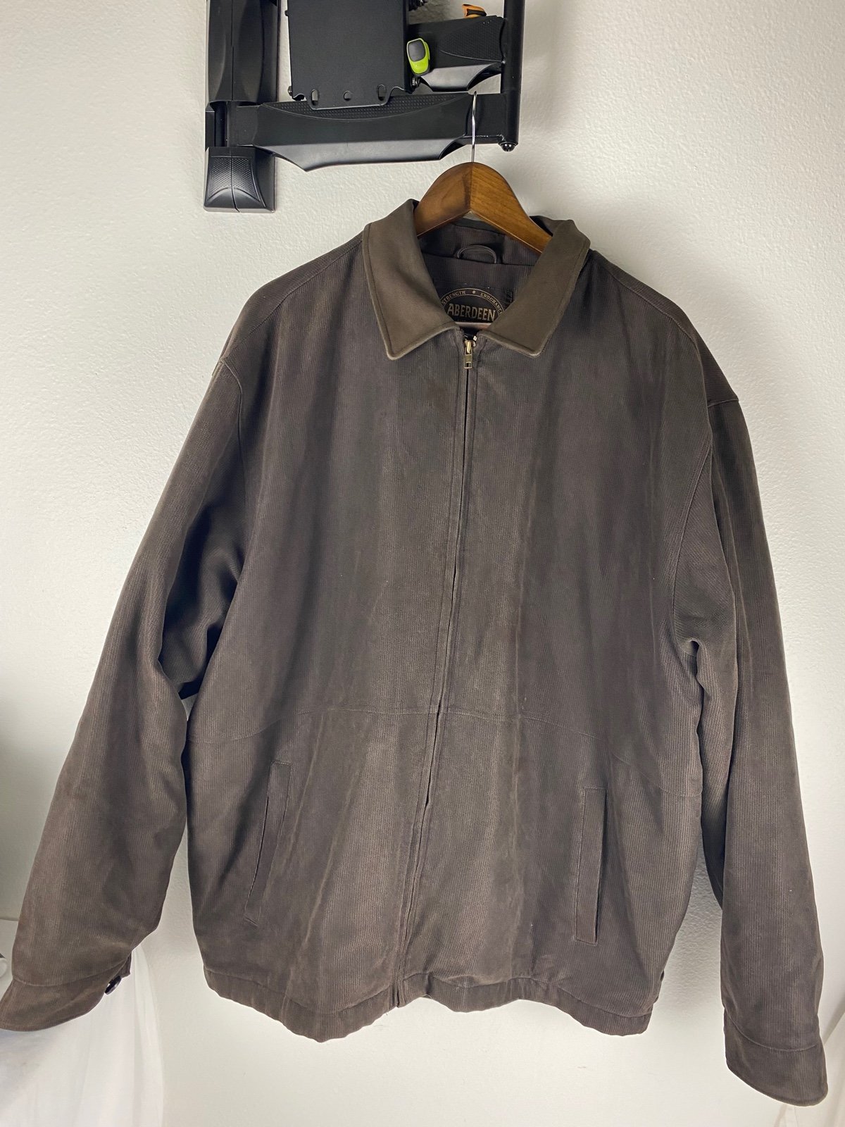Vintage Aberdeen Authentic Sports Wear Co Brown Heavy Jacket