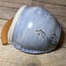 Vtg Duck Pond Pottery North Carolina Art Pottery Planter Flat Backed Blue Fish