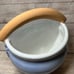 Vtg Duck Pond Pottery North Carolina Art Pottery Planter Flat Backed Blue Fish