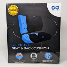 NIB Everlasting Comfort Gel Infused Memory Foam Cooling Seat & Back Cushion
