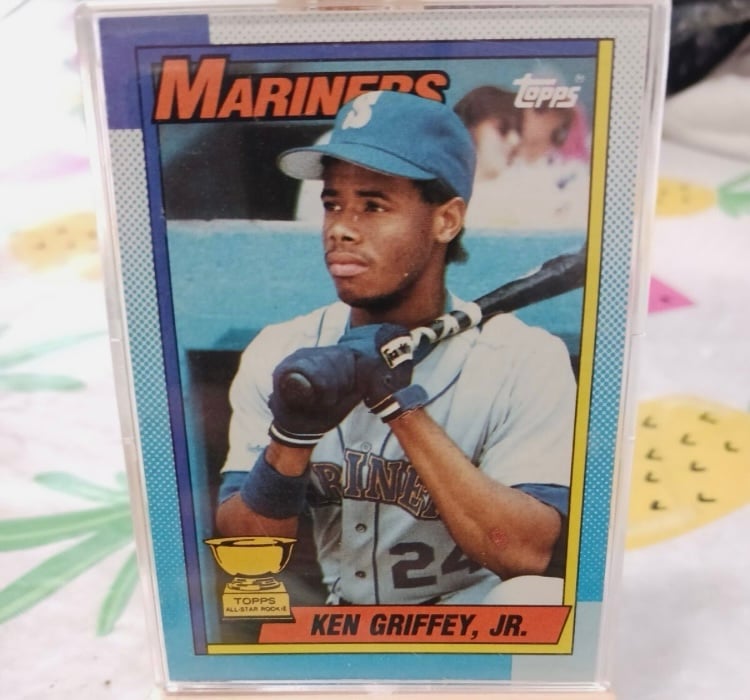1990 Topps Ken Griffey Jr. All-Star Rookie Error Card #336 Blood arm