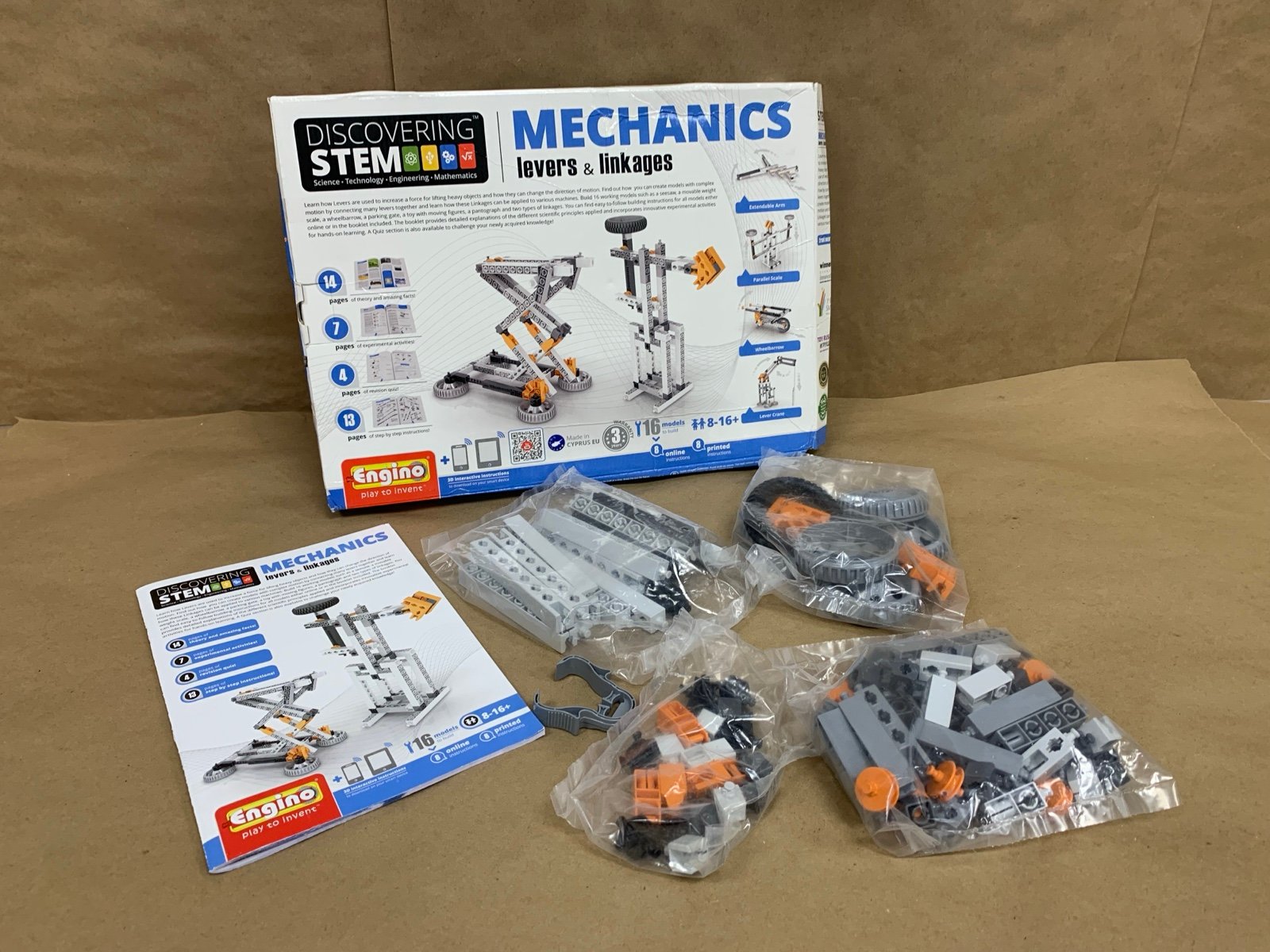Discovering STEM Mechanics Levers & Linkages Parts Sealed 100% Complete