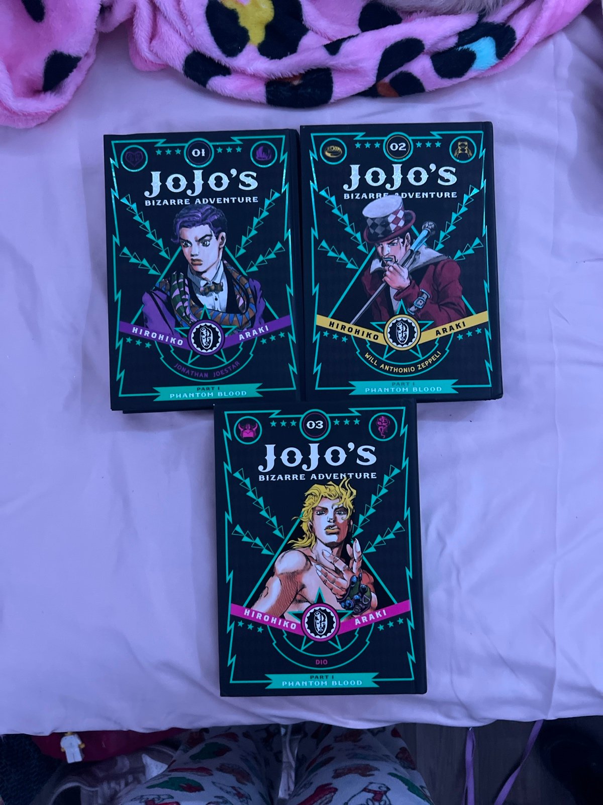 JOJO’S BIZARRE ADVENTURE MANGA - HARDCOVER VOL 01 ,02, & 03 SET