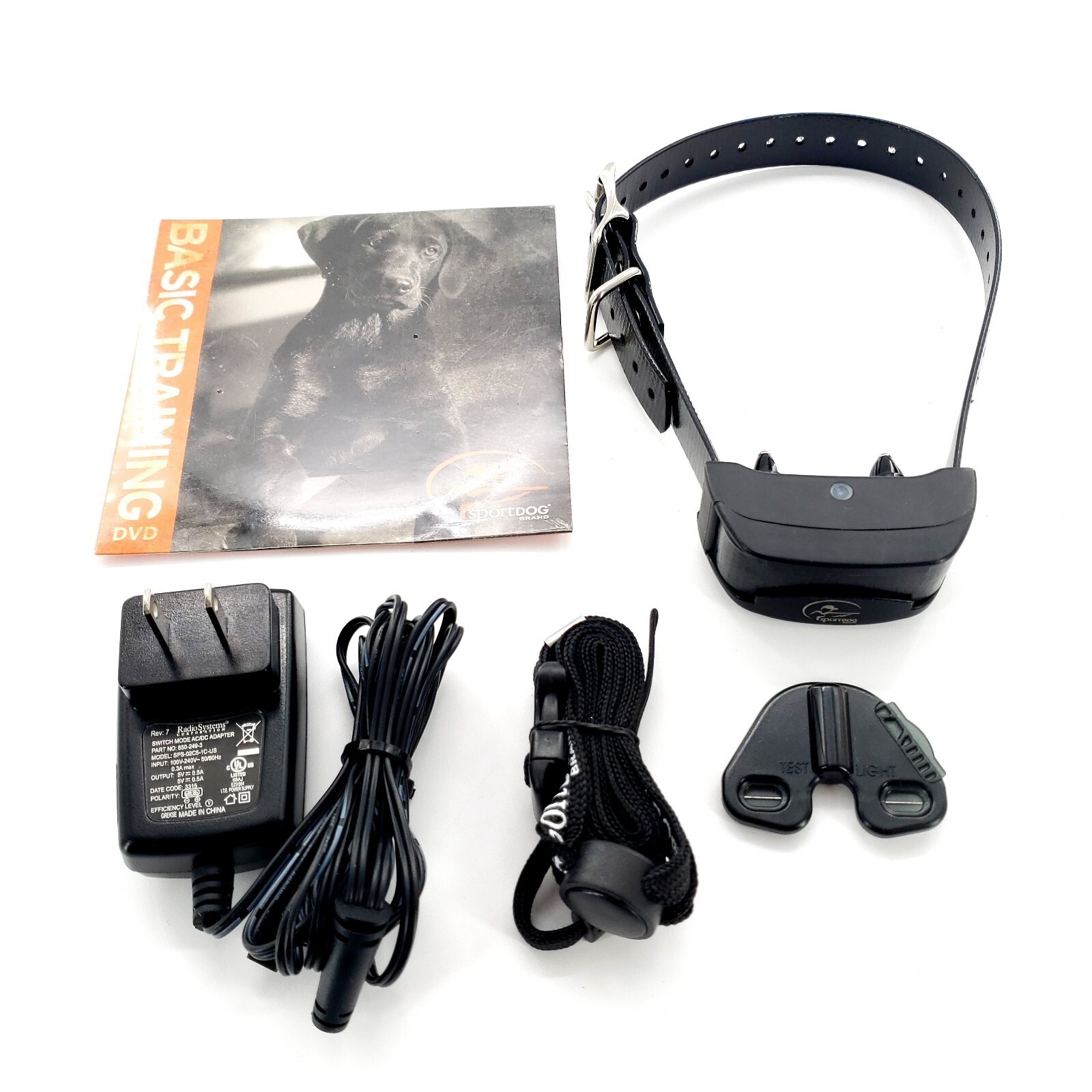 SportDOG SDR-AF Dog Trainer Receiver Collar SDT00-13858 w/ Power Adapter