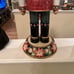 FITZ & FLOYD CHRISTMAS NUTCRACKER COLLECTION LG 2003 POINSETTIA NUTCRACKER