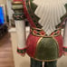 FITZ & FLOYD CHRISTMAS NUTCRACKER COLLECTION LG 2003 POINSETTIA NUTCRACKER