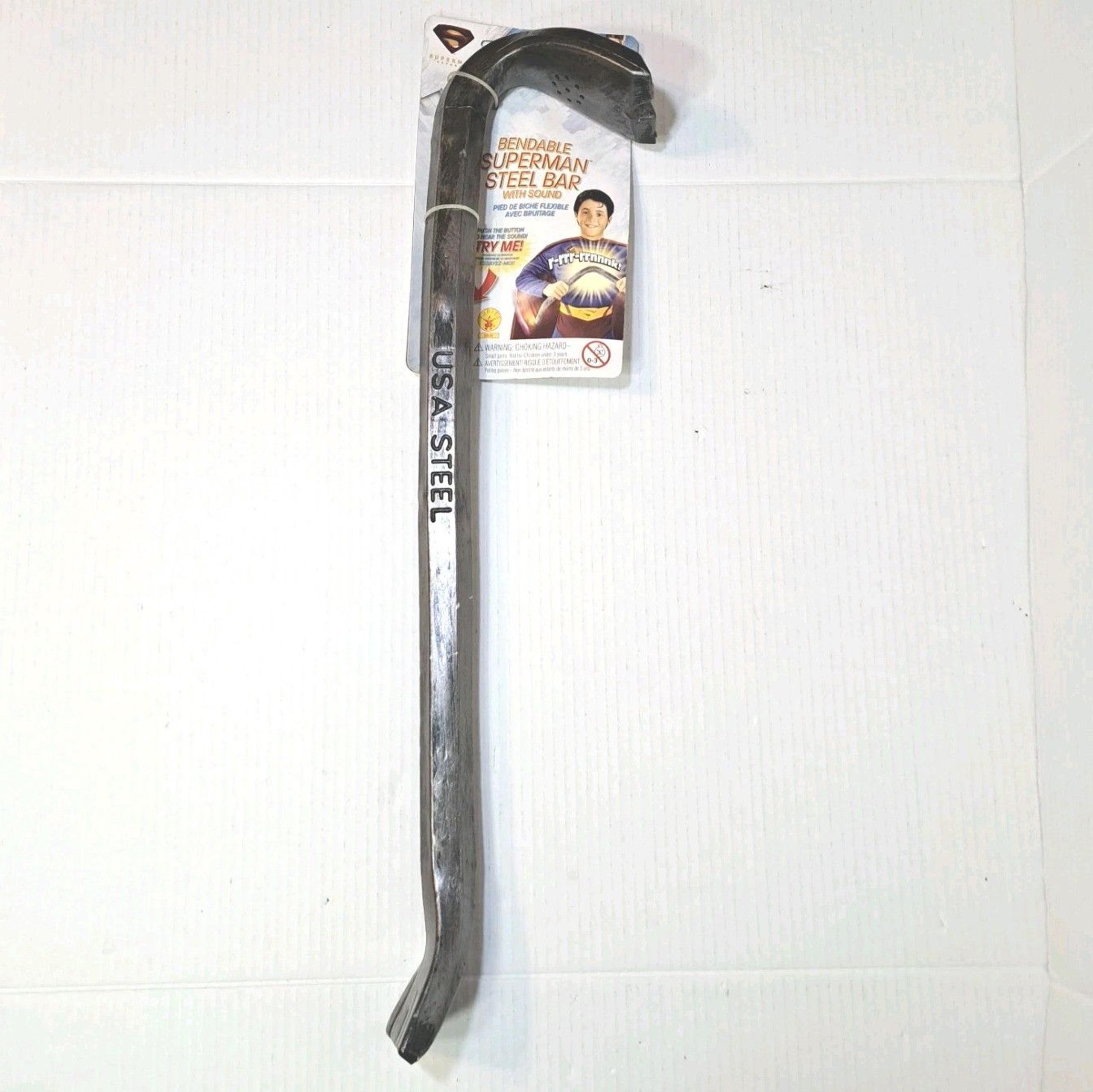 Superman DC Realistic Fake Bendable 24" Crowbar Cosplay Costume Accessory Prop
