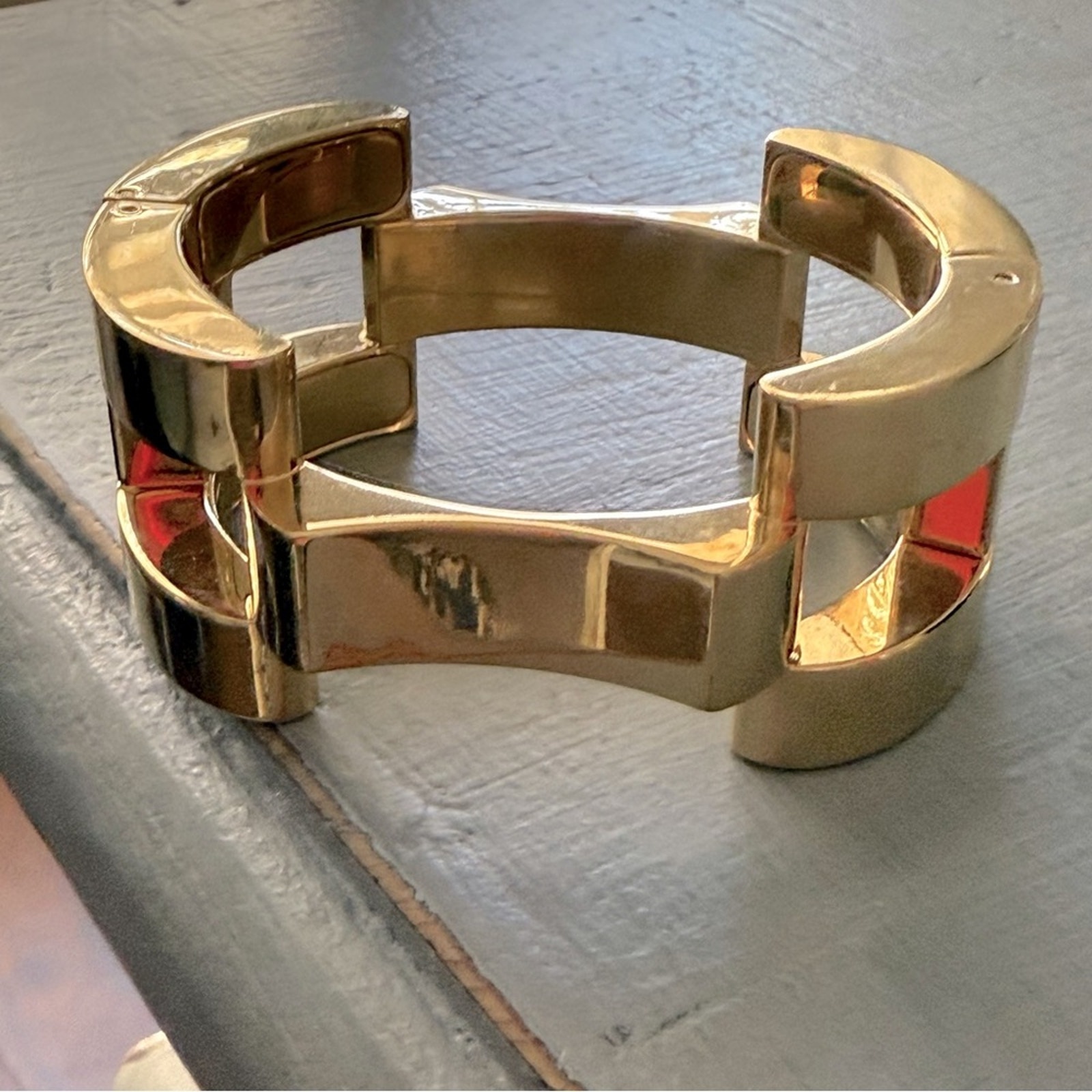 Michael Kors Chunky Gold Tone Bracelet
