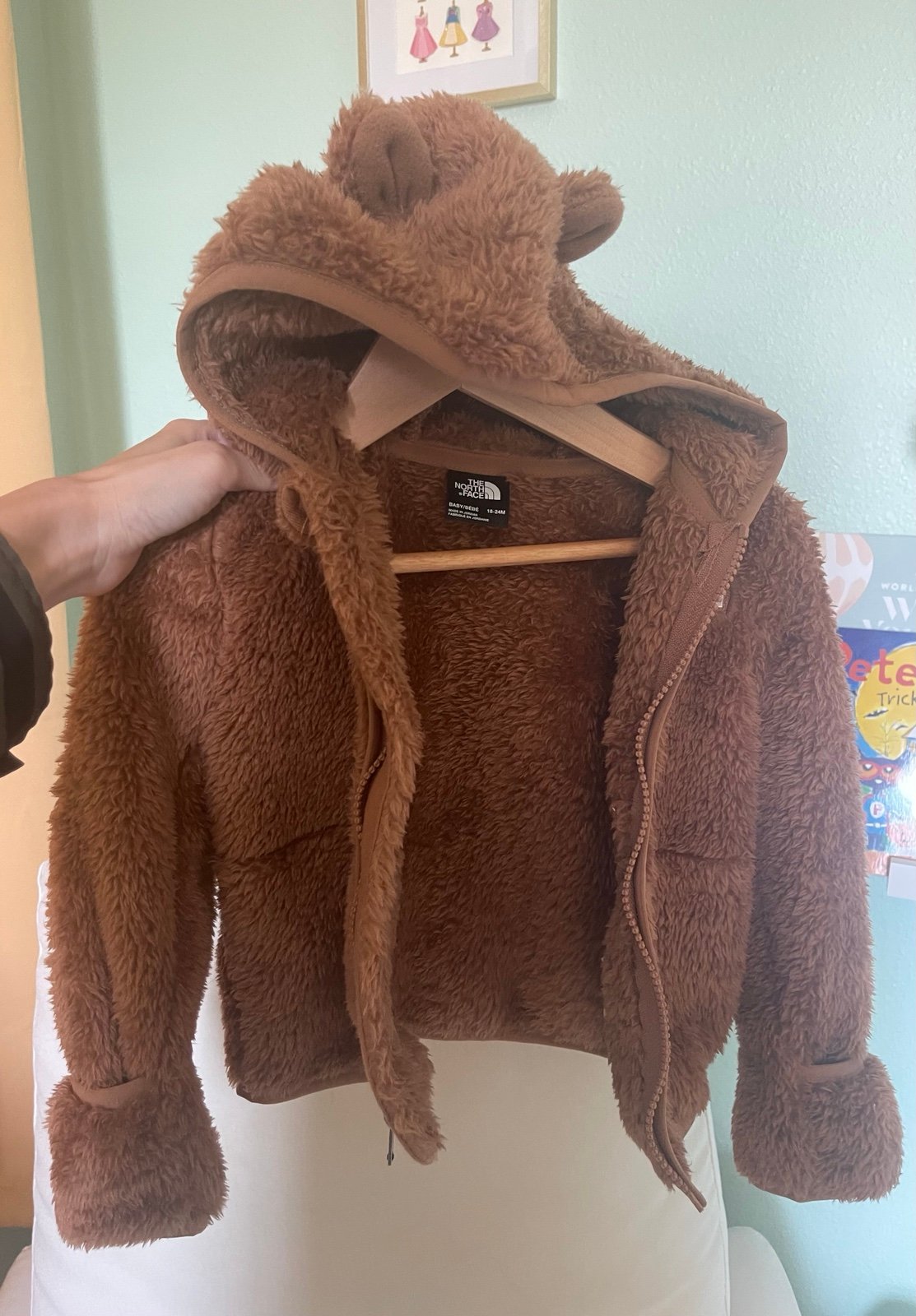 NWOT North Face Baby Bear Hoodie 18-24 months