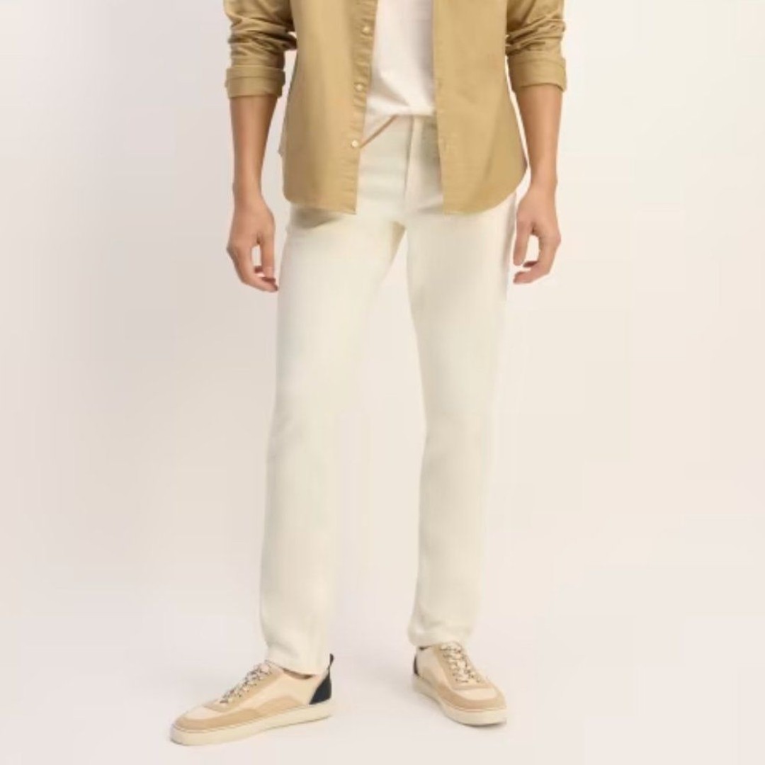 NWT Everlane Men The Organic Cotton Slim Fit Jean Bone 31x32