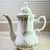G396~ Royal Tara Trellis Shamrock Scalloped Tea Pot 9 Tall - 4 Cup