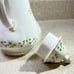 G396~ Royal Tara Trellis Shamrock Scalloped Tea Pot 9 Tall - 4 Cup