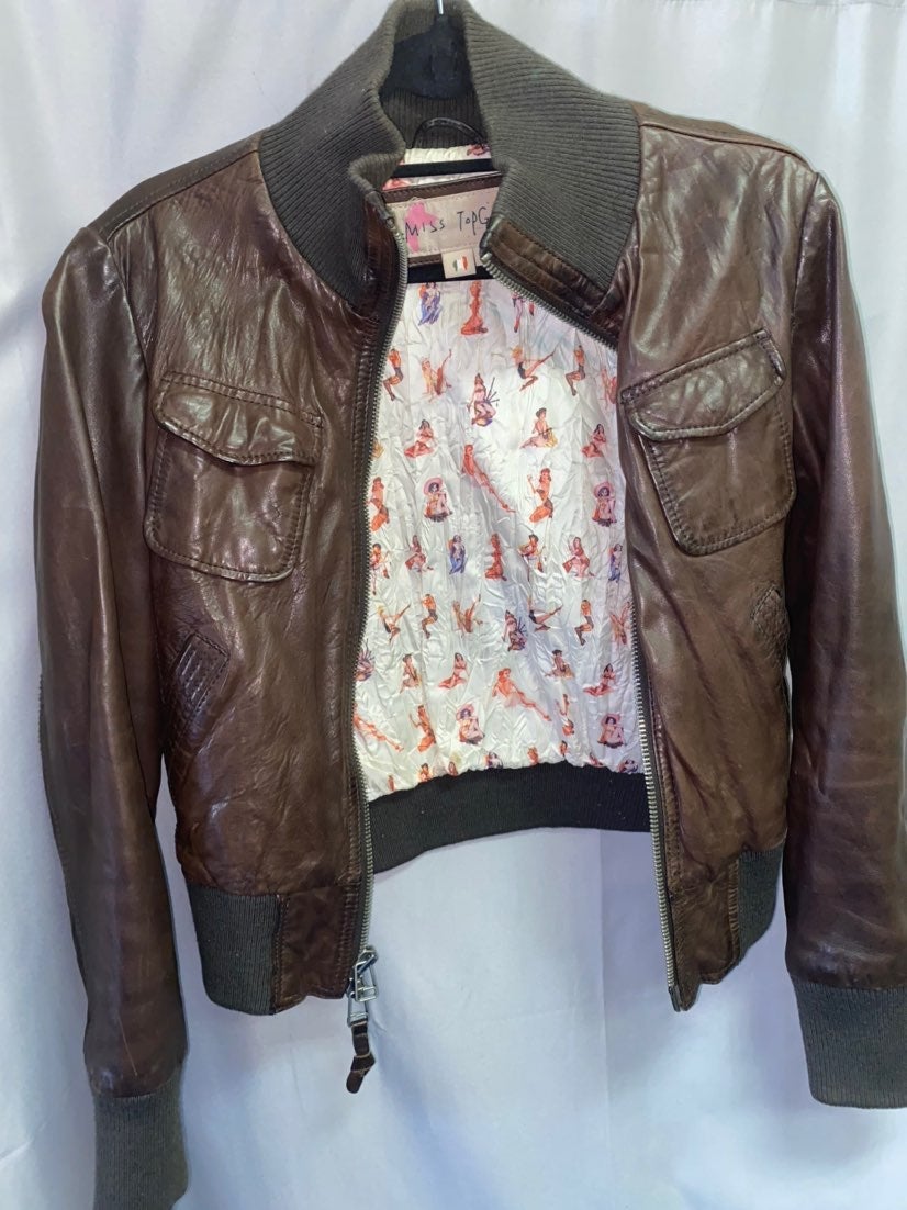 Miss Top Gun 100% Genuine Leather Jacket
