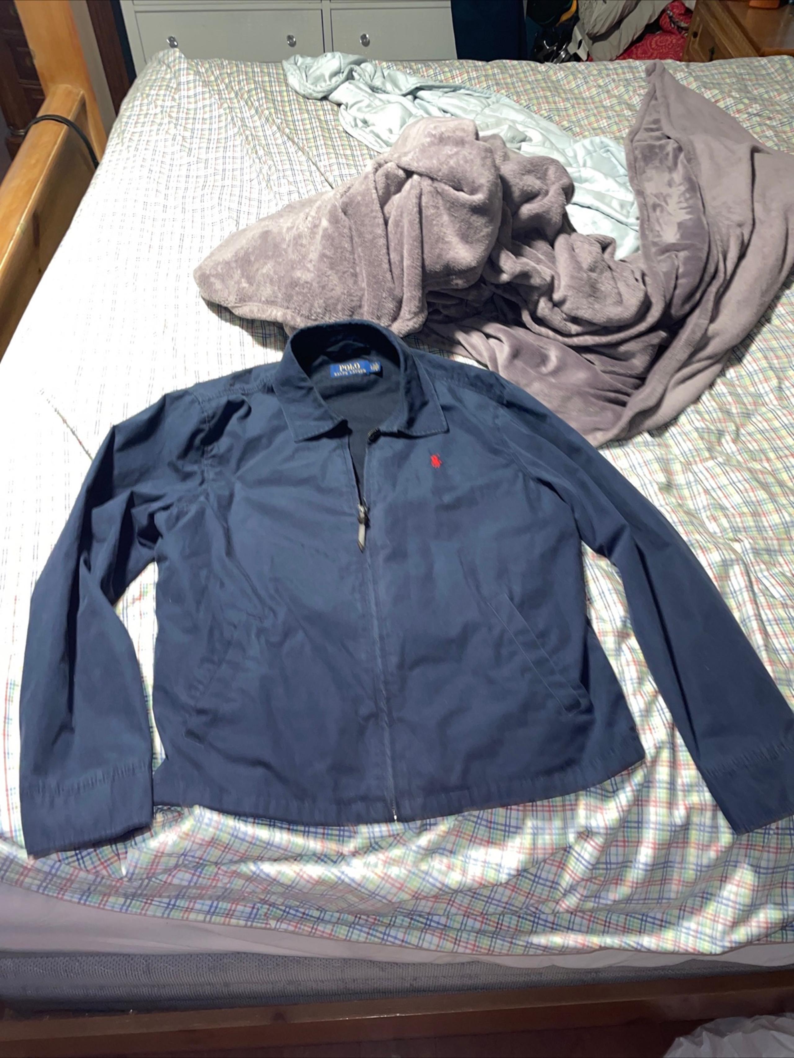 Polo Ralph Lauren Harrington jacket men large navy blue