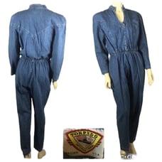American Vintage torpedo international denim V neck jumpsuit size small