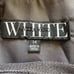 White by Vera Wang Dress Gray Illusion Neckline Sash Belt Formal Size 14 NEW