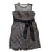 White by Vera Wang Dress Gray Illusion Neckline Sash Belt Formal Size 14 NEW