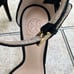 Tory Burch Black Suede Jules Floral Appliquè Ankle Strap Open Toe Sandals