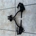 Tory Burch Black Suede Jules Floral Appliquè Ankle Strap Open Toe Sandals