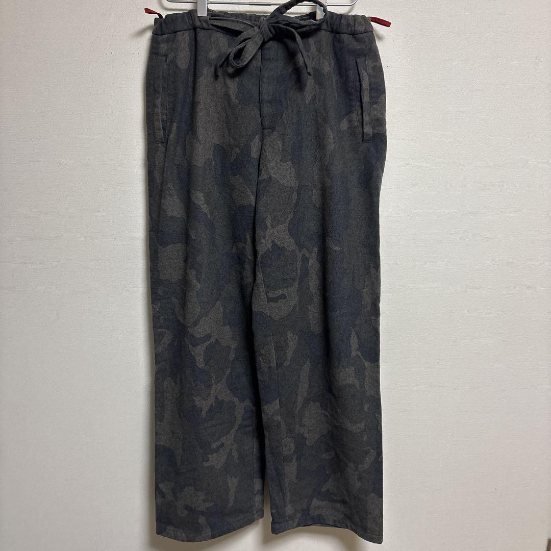 Prada Sport Camouflage Wool Wide Leg Pants Size 50