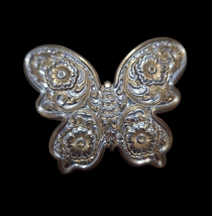 Vintage Butterfly Belt Buckle